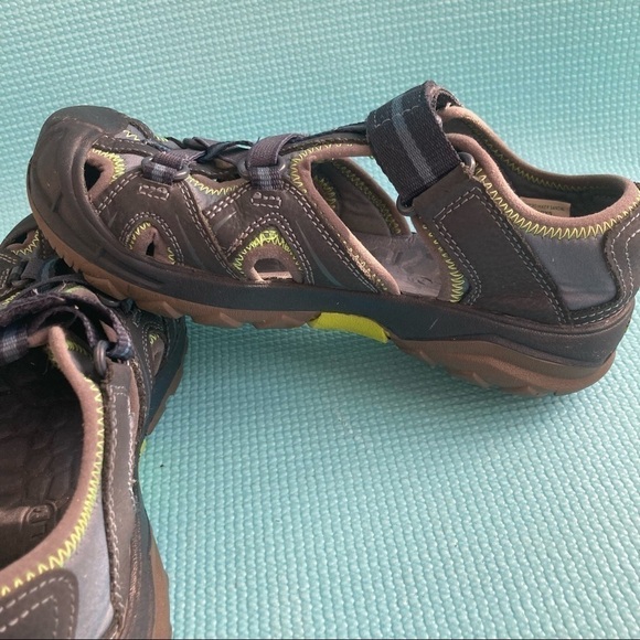 Merrell Hydro Hiker Sandals Boy's Size 3 US Navy/Green - MC53375. - Picture 6 of 8